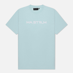 Мужская футболка MA.Strum Logo Chest Print, цвет голубой, размер XL
