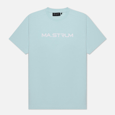 Мужская футболка MA.Strum Logo Chest Print, цвет голубой