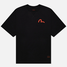 Мужская футболка Evisu Heritage 2-Tone Godhead Printed, цвет чёрный, размер XL
