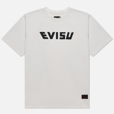 Мужская футболка Evisu Printed Evisu & Seawave Koi Daicock, цвет белый