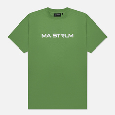 Мужская футболка MA.Strum Logo Chest Print, цвет зелёный, размер M