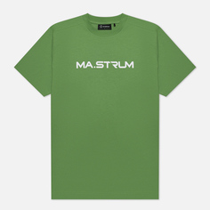 Мужская футболка MA.Strum Logo Chest Print, цвет зелёный