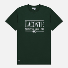 Мужская футболка Lacoste Sportswear Regular Fit, цвет зелёный, размер L