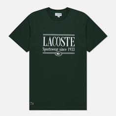 Мужская футболка Lacoste Sportswear Regular Fit, цвет зелёный, размер M