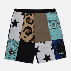 Мужские шорты F.C. Real Bristol Multi Pattern, цвет коричневый