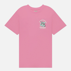 Женская футболка Evisu Graffiti Logo & Daruma Printed Boyfriend, цвет розовый