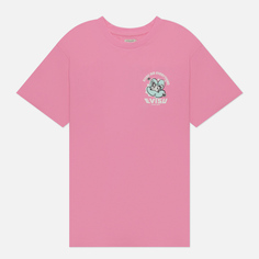 Женская футболка Evisu Graffiti Logo & Daruma Printed Boyfriend, цвет розовый, размер S