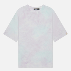Женская футболка Evisu Evisukuro Printed Two Tone Tie Dye, цвет фиолетовый