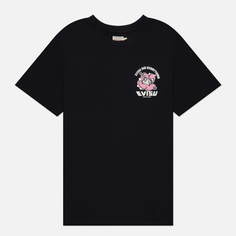 Женская футболка Evisu Graffiti Logo & Daruma Printed Boyfriend, цвет чёрный
