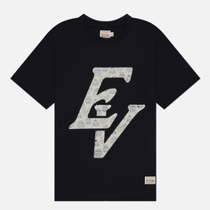Женская футболка Evisu Kamon & Godhead All Over Printed EV, цвет чёрный