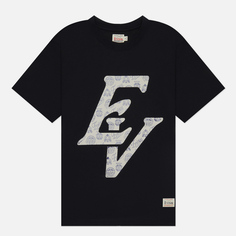 Женская футболка Evisu Kamon & Godhead All Over Printed EV, цвет чёрный, размер XS