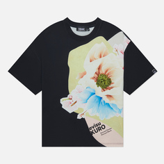 Женская футболка Evisu Evisukuro Floral Collage Printed, цвет чёрный, размер M