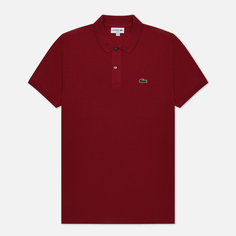 Мужское поло Lacoste Original L.12.12 Slim Fit, цвет бордовый, размер XXL