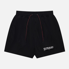 Женские шорты Evisu Evisukuro Printed Elastic Waist, цвет чёрный