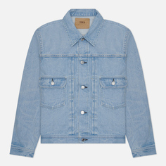 Мужская джинсовая куртка Edwin Denim Nihon Menpu Pure Indigo Rainbow Selvage 13.5 Oz, цвет голубой