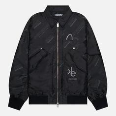 Мужская куртка бомбер Evisu Evisukuro All Over Print MA-2, цвет чёрный