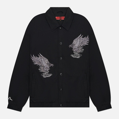 Мужская куртка ветровка Evisu Eagle & Evisu Embroidered, цвет чёрный, размер M
