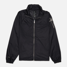 Мужская куртка ветровка Rick Owens x Champion Mountain Windbreaker Nylon, цвет чёрный, размер XXL