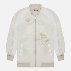 Женская куртка бомбер Evisu Evisukuro Oversized Souvenir, цвет белый, размер XS