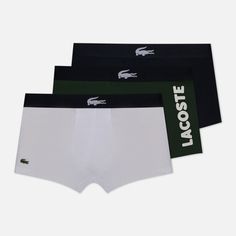 Комплект мужских трусов Lacoste Underwear 3-Pack Mismatched Trunk, цвет комбинированный, размер M