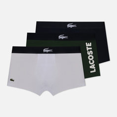 Комплект мужских трусов Lacoste Underwear 3-Pack Mismatched Trunk, цвет комбинированный