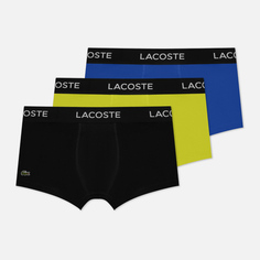 Комплект мужских трусов Lacoste Microfiber Trunk 3-Pack, цвет комбинированный, размер S