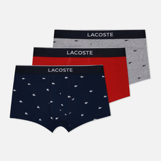 Комплект мужских трусов Lacoste Underwear 3-Pack Casual Signature Boxer, цвет комбинированный