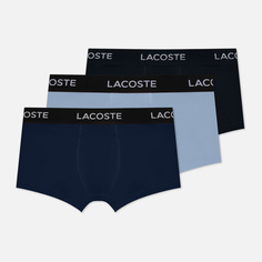 Комплект мужских трусов Lacoste 3-Pack Iconic Waist Logo, цвет комбинированный, размер M