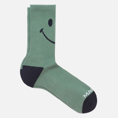 Носки MARKET Smiley Oversized, цвет зелёный