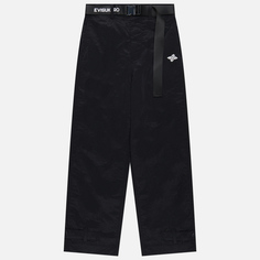Женские брюки Evisu Evisukuro Belt Details Tapered, цвет чёрный, размер 29