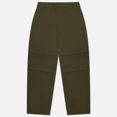 Мужские брюки FrizmWORKS Slub Cotton Two Tuck, цвет оливковый, размер S