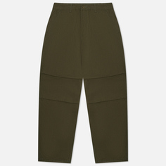 Мужские брюки FrizmWORKS Slub Cotton Two Tuck, цвет оливковый