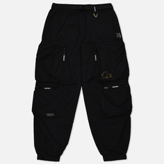 Мужские брюки Evisu Evisukuro Multi-Pocket Jogger, цвет чёрный