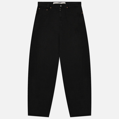 Мужские джинсы Maison Margiela MM6 Garment Dyed Wide, цвет чёрный, размер 34