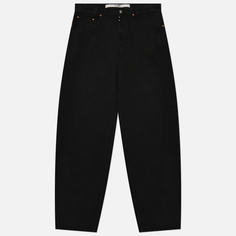 Мужские джинсы Maison Margiela MM6 Garment Dyed Wide, цвет чёрный