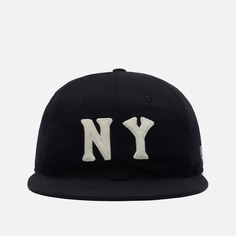 Кепка Ebbets Field Flannels New York Black Yankees Vintage Inspired, цвет чёрный