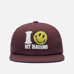 Кепка MARKET Smiley Haters 5 Panel, цвет бордовый