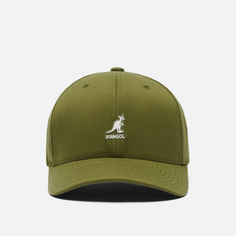 Кепка Kangol Wool Flexfit Baseball, цвет оливковый