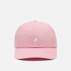 Кепка Kangol Washed Baseball, цвет розовый