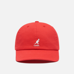 Кепка Kangol Washed Baseball, цвет красный