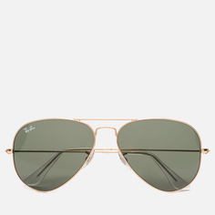 Солнцезащитные очки Ray-Ban Aviator, цвет золотой, размер 58mm