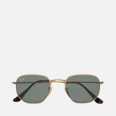 Солнцезащитные очки Ray-Ban Hexagonal Flat Lenses Polarized, цвет золотой, размер 51mm