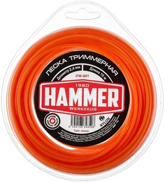 Леска триммерная Нammer 216-821 2.4 мм, 15 м, круглая в блистере Hammer