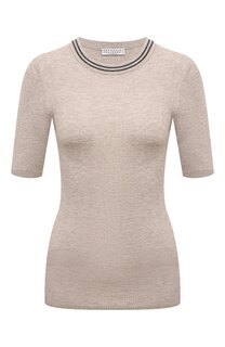 Пуловер из кашемира и вискозы Brunello Cucinelli