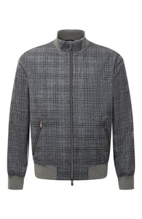 Бомбер из шелка и льна Capobianco