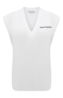 Хлопковая футболка Alexander McQueen