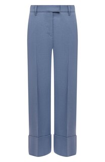 Брюки изо льна и хлопка Brunello Cucinelli