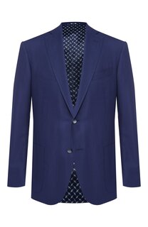 Однобортный пиджак из смеси шерсти и шелка Zilli