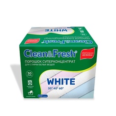 Порошок для стирки CLEANANDFRESH Стиральный порошок суперконцентрат для Белого 900