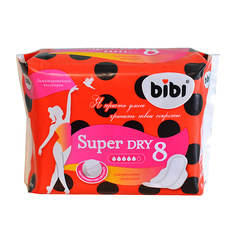 Прокладки гигиенические BIBI Прокладки для критических дней Super Dry 8